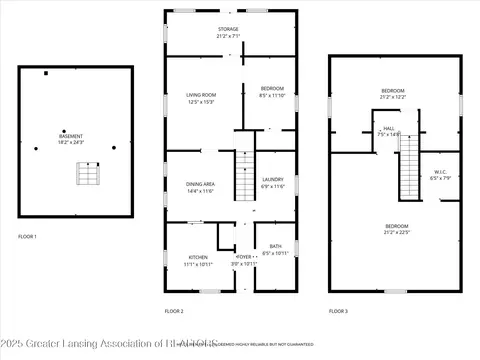 Floorplan - 136 Jackson St, Sunfield, MI 48890 photo 2 of 2