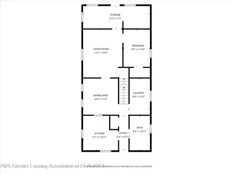 Floorplan - 136 Jackson St, Sunfield, MI 48890 photo 1 of 2