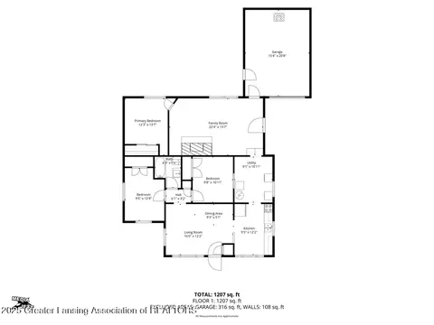 Floorplan - 921 Dingwall Dr, Owosso, MI 48867 photo 1 of 1