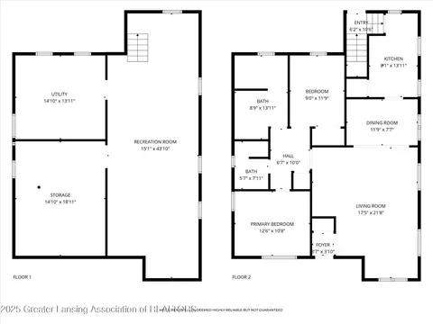 Floorplan - 327 Steele St, Mason, MI 48854 photo 2 of 2