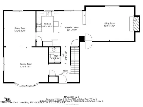 Floorplan - 1218 Pine St, Grand Ledge, MI 48837 photo 1 of 4