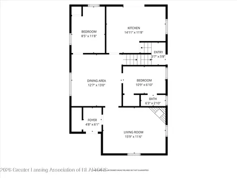 Floorplan - 1406 E Mount Hope Ave, Lansing, MI 48910 photo 1 of 4