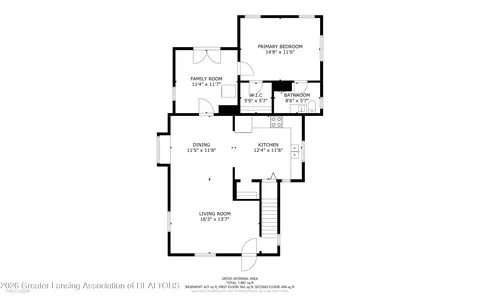 Floorplan - 337 Green St, Perry, MI 48872 photo 9 of 10