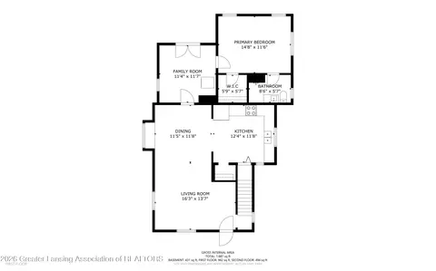 Floorplan - 337 Green St, Perry, MI 48872 photo 2 of 10