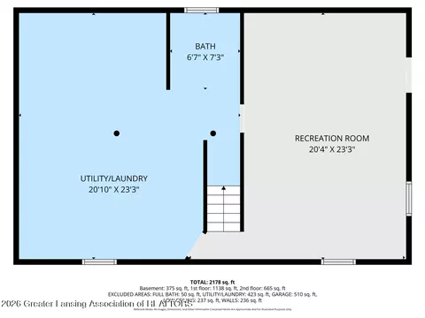 Floorplan - 1430 Primrose Ln, Dewitt, MI 48820 photo 3 of 4
