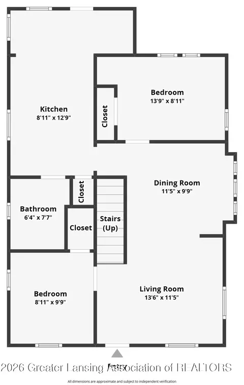 Floorplan - 516 Smith Ave, Lansing, MI 48910 photo 1 of 2