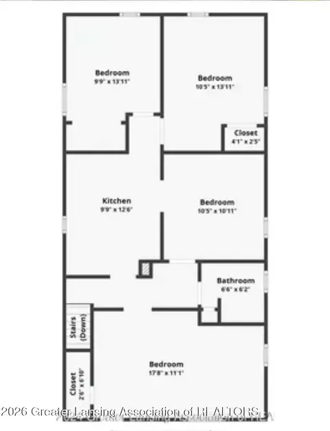 Floorplan - 819 Eureka St, Lansing, MI 48912 photo 1 of 2