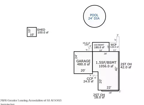 Floorplan - 5126 Sleight Rd, Bath, MI 48808 photo 1 of 1