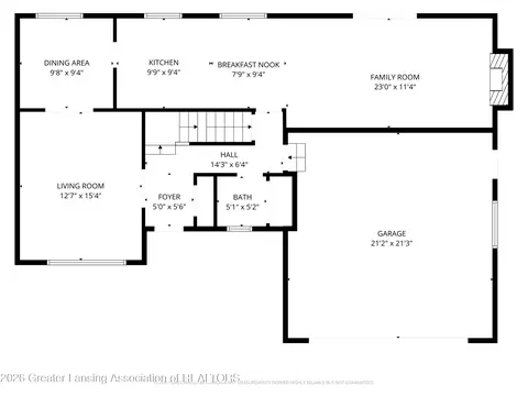Floorplan - 732 N Edgar Rd, Mason, MI 48854 photo 1 of 4
