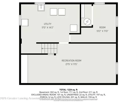 Floorplan - 761 Fitting Ave, Lansing, MI 48917 photo 2 of 3