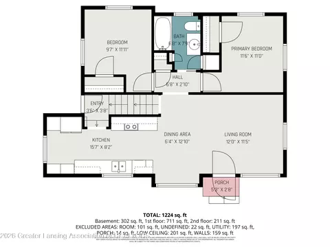 Floorplan - 761 Fitting Ave, Lansing, MI 48917 photo 1 of 3
