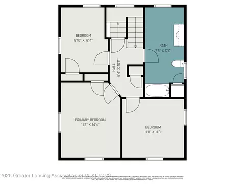 Floorplan - 1215 Chittock Ave, Jackson, MI 49203 photo 3 of 4