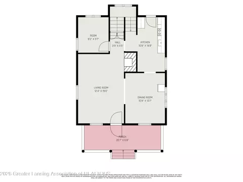 Floorplan - 1215 Chittock Ave, Jackson, MI 49203 photo 2 of 4