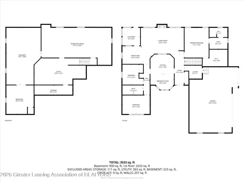 Floorplan - 13539 S Wright Rd, Eagle, MI 48822 photo 2 of 2