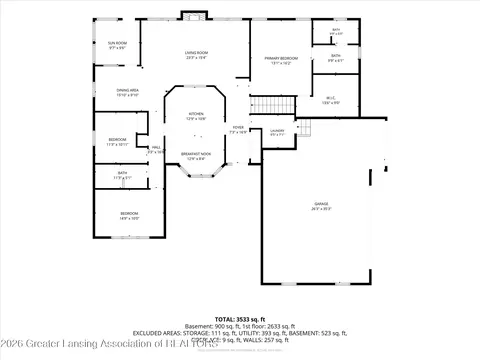 Floorplan - 13539 S Wright Rd, Eagle, MI 48822 photo 1 of 2