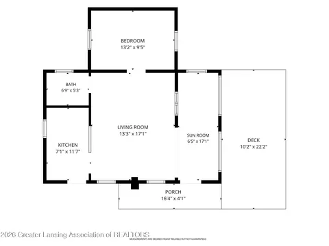 Floorplan - 6919 S Ruby St, Harrison, MI 48625 photo 1 of 2