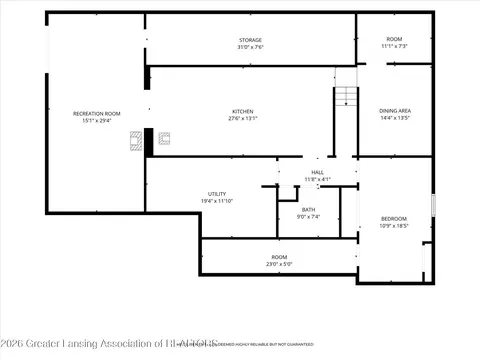 Floorplan - 12674 Sunsdown Ln, Sunfield, MI 48890 photo 1 of 3