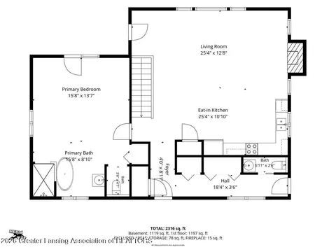Floorplan - 8350 Spring Rd, Stanton, MI 48888 photo 2 of 3