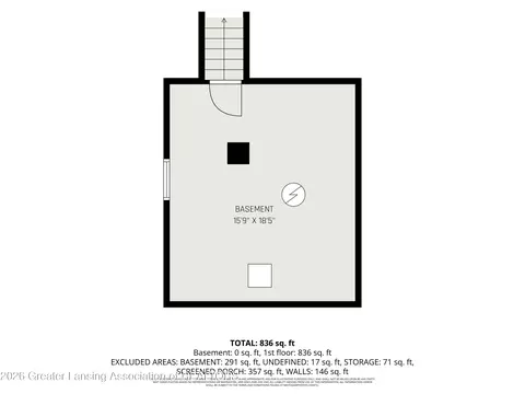 Floorplan - 309 Burgess St, Lyons, MI 48851 photo 2 of 2