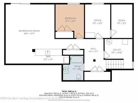 Floorplan - 14250 Clairmont Dr, Bath, MI 48808 photo 3 of 4