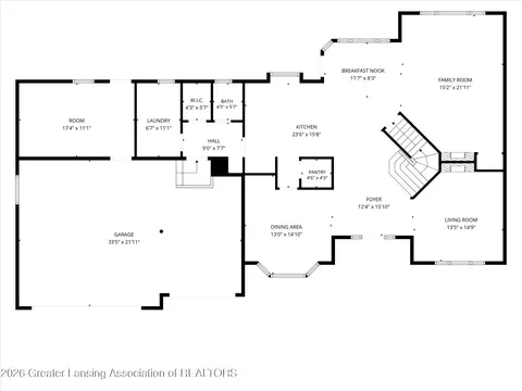 Floorplan - 2610 S Edgar Rd, Mason, MI 48854 photo 2 of 3