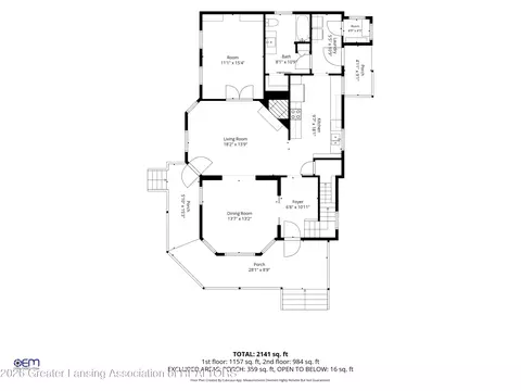 Floorplan - 105 E Columbia Rd, Mason, MI 48854 photo 3 of 3