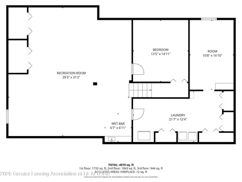 Floorplan - 1200 W Howell Rd, Mason, MI 48854 photo 3 of 4