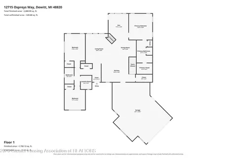 Floorplan - 12715 Ospreys Way, Dewitt, MI 48820 photo 1 of 2