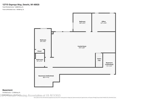Floorplan - 12715 Ospreys Way, Dewitt, MI 48820 photo 2 of 2