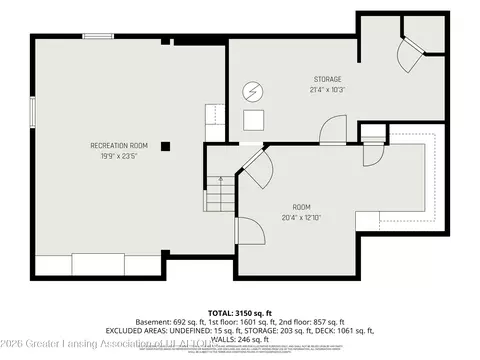 Floorplan - 10450 Corcoran Rd, Haslett, MI 48840 photo 3 of 3