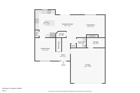 Floorplan - 6654 Aster Dr, Pendleton, IN 46064 photo 1 of 2