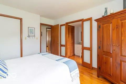 Bedroom - 406 W Cherry St, Dunreith, IN 47385 photo 6 of 6
