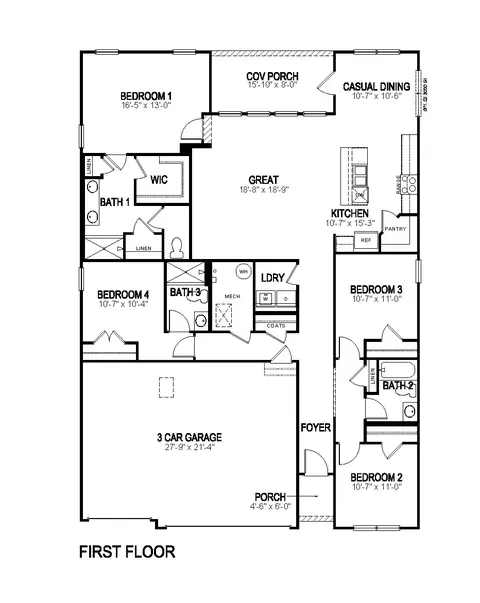 Floorplan - 662 Ballycastle Ct, Pendleton, IN 46064 photo 1 of 1