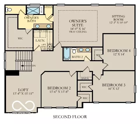 Floorplan - 15364 Manderley St, Fishers, IN 46040 photo 2 of 3
