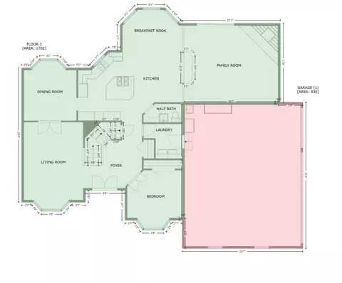 Floorplan - 2274 W Huntsville Rd, Pendleton, IN 46064 photo 1 of 3