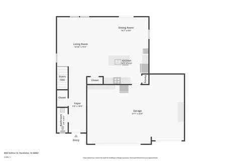 Floorplan - 8663 Kellner St, Pendleton, IN 46064 photo 1 of 2