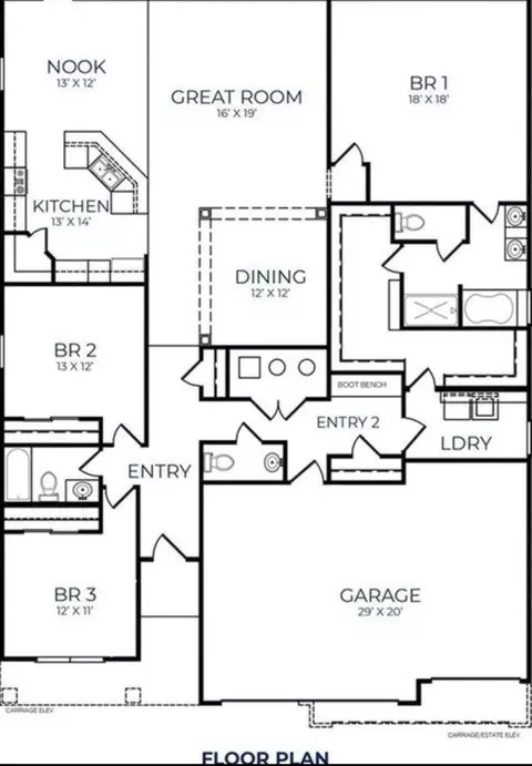 Floorplan - 645 Kilmore Dr, Pendleton, IN 46064 photo 1 of 1