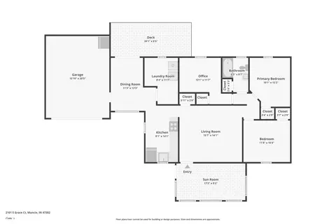 Floorplan - 2101 E Grace Ct, Muncie, IN 47302 photo 1 of 1