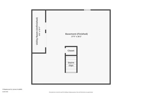 Floorplan - 12 Maplecrest Dr, Carmel, IN 46033 photo 3 of 4