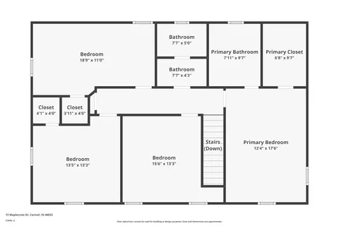 Floorplan - 12 Maplecrest Dr, Carmel, IN 46033 photo 1 of 4
