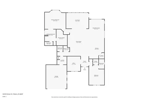 Floorplan - 16159 Vintner Dr, Fishers, IN 46037 photo 1 of 1