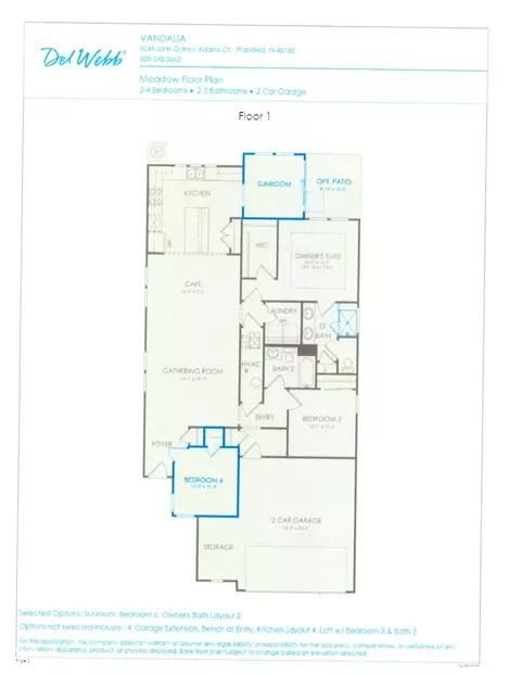 Floorplan - 4864 Lilac Dr, Plainfield, IN 46168 photo 1 of 1