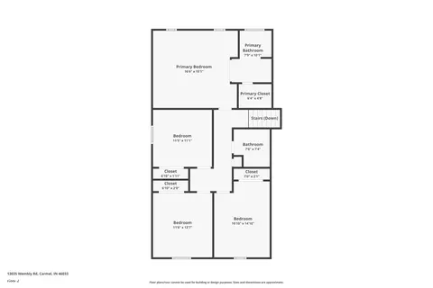 Floorplan - 13035 Wembly Rd, Carmel, IN 46033 photo 4 of 5