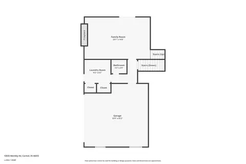 Floorplan - 13035 Wembly Rd, Carmel, IN 46033 photo 3 of 5