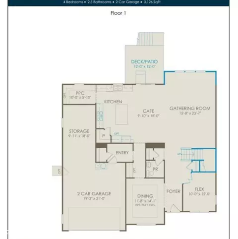 Floorplan - 6406 Stone Side Dr, Plainfield, IN 46168 photo 1 of 2