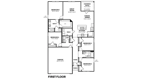 Floorplan - 7105 Theo Baker Blvd, Pendleton, IN 46064 photo 1 of 1