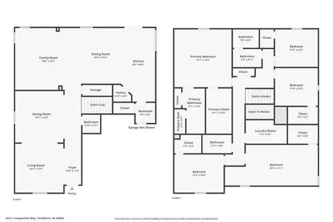 Floorplan - 6645 Honeysuckle Way, Pendleton, IN 46064 photo 1 of 3