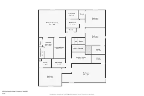 Floorplan - 6645 Honeysuckle Way, Pendleton, IN 46064 photo 3 of 3