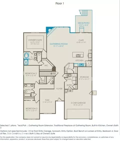 Floorplan - 6437 Stone Side Dr, Plainfield, IN 46168 photo 1 of 1