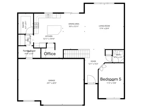 Floorplan - 4104 Lotus St, Plainfield, IN 46168 photo 1 of 2